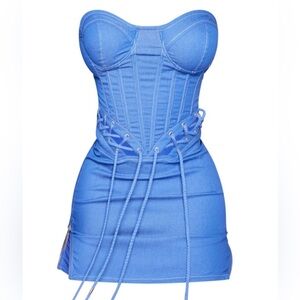 Denim Corset Bodycon Dress